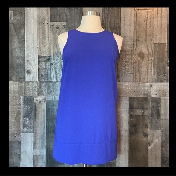 Leith Nordstrom royal purple sheath dress large preppy academia gorpcore summer - Picture 1 of 11